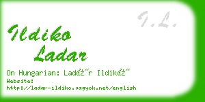 ildiko ladar business card